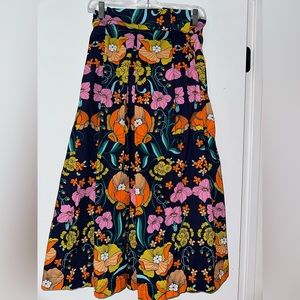 Anthropologie- Floral skirt